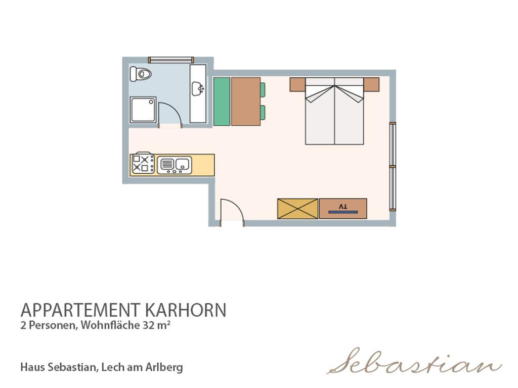 レッヒHaus Sebastianアパートメント 部屋 写真