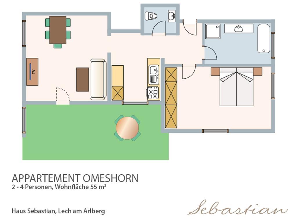 レッヒHaus Sebastianアパートメント 部屋 写真